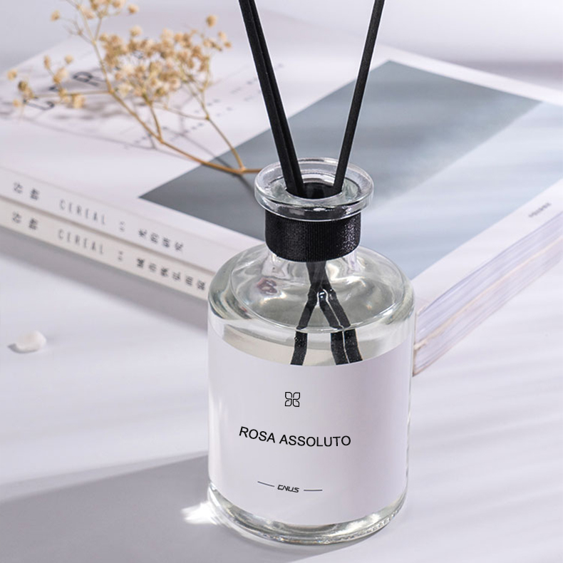 SCENTHOPE 180ML Customized High Quality Best Scent 180ml Fragrance Home Freshener Aroma Luxury Glass Bottle Reed Diffuser with Sticks